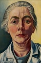 Self-portrait 1933 - 1944, a painting by Charley Toorop Royalty Free Stock Photo